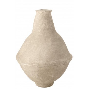 Vase Extra Large Chad Papier Mâché Blanc  | cosy-home-design.fr