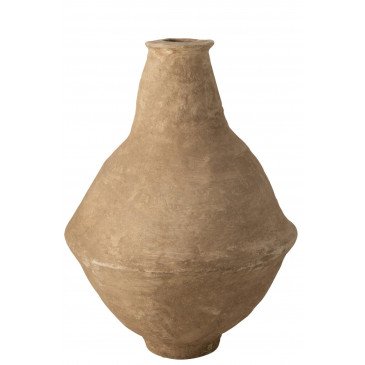 Vase Extra Large Chad Papier Mâché Marron  | cosy-home-design.fr