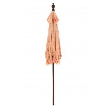 Parasol et Pied Floches Coquillages Pêche Bois Marron Fonce Large  | cosy-home-design.fr