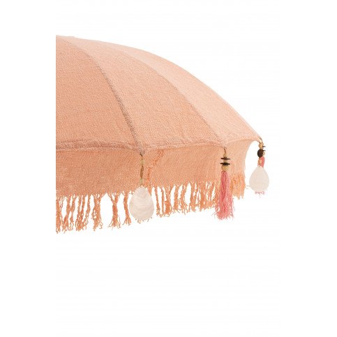 Parasol et Pied Floches Coquillages Pêche Bois Marron Fonce Large  | cosy-home-design.fr