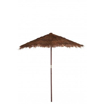 Parasol Feuilles de Cocotier Marron Large  | cosy-home-design.fr