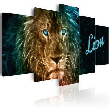 Tableau Gold lion  | cosy-home-design.fr