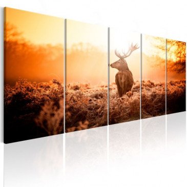 Tableau Deer at Sunset  | cosy-home-design.fr