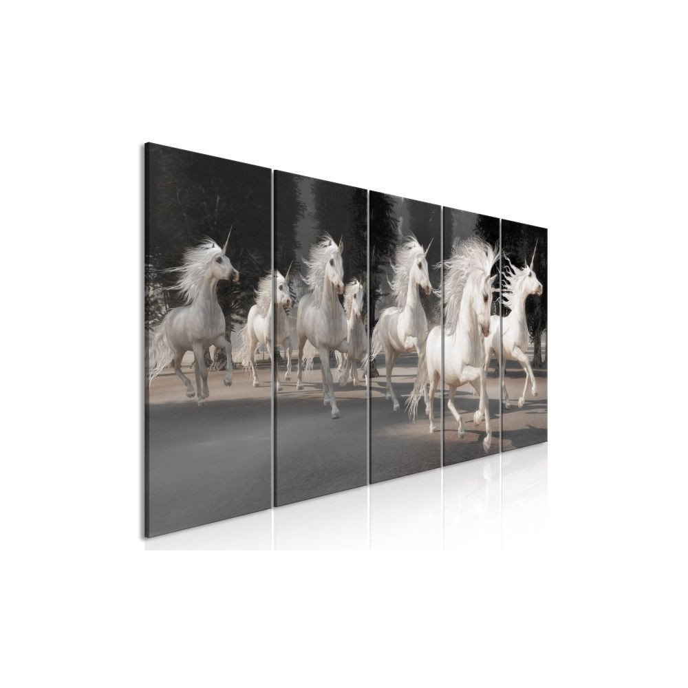 Tableau Unicorns Run 5 Pièces Narrow  | cosy-home-design.fr