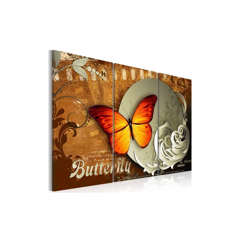 Tableau Fiery butterfly and full moon  | cosy-home-design.fr