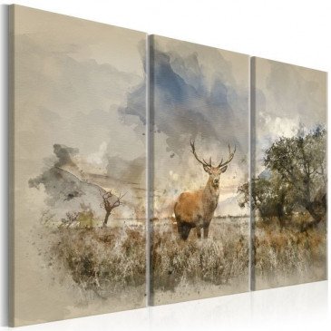 Tableau Deer in the Field I  | cosy-home-design.fr