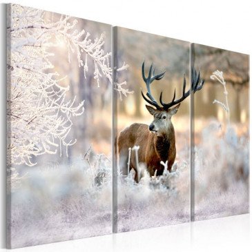 Tableau Deer in the Cold I  | cosy-home-design.fr