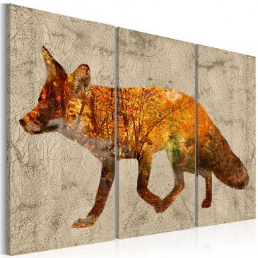 Tableau Fox in The Wood  | cosy-home-design.fr