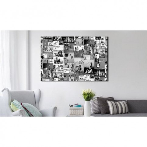 Tableau Banksy Graffiti Collage  | cosy-home-design.fr