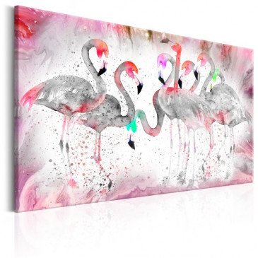 Tableau Flamingoes Family  | cosy-home-design.fr