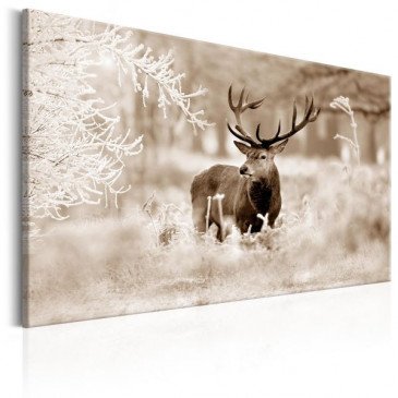 Tableau Deer in Sepia  | cosy-home-design.fr