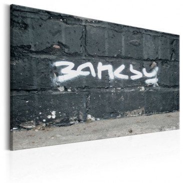 Tableau Signature de Banksy  | cosy-home-design.fr