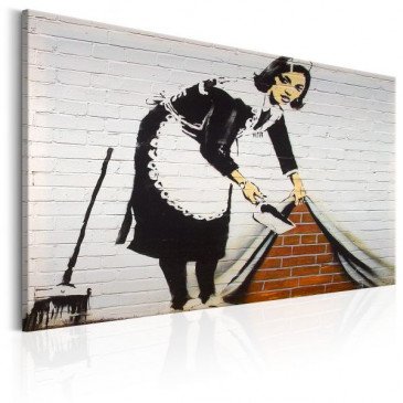 Tableau Maid in London by Banksy  | cosy-home-design.fr