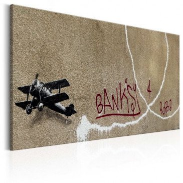 Tableau Love Plane by Banksy  | cosy-home-design.fr