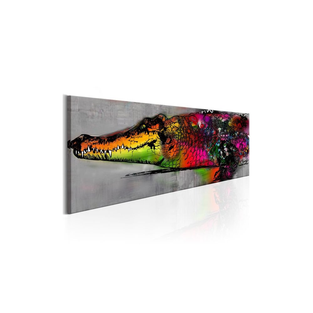 Tableau Colourful Alligator  | cosy-home-design.fr