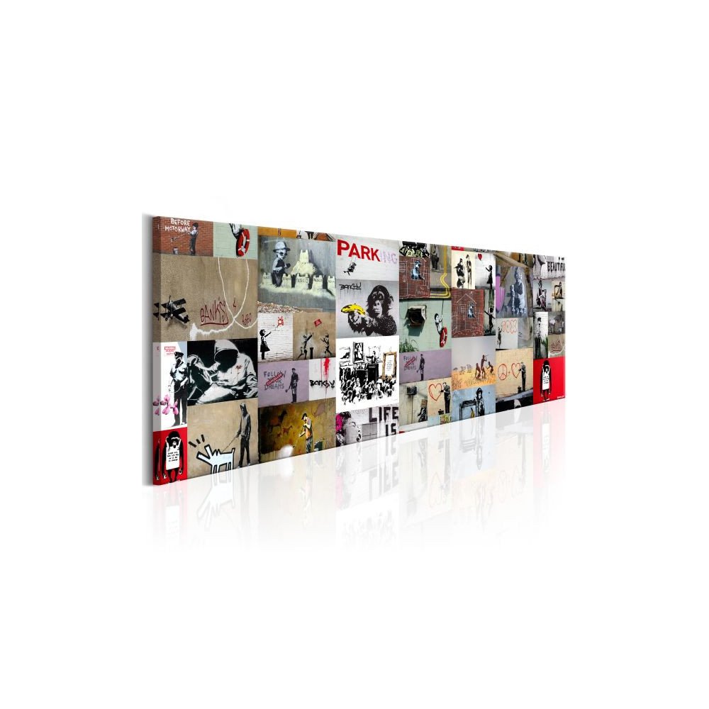 Tableau Art of Collage Banksy II  | cosy-home-design.fr