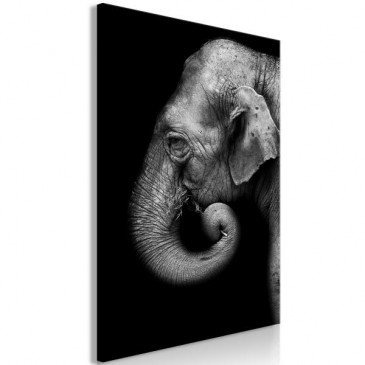 Tableau Portrait of Elephant 1 Pièce Vertical  | cosy-home-design.fr