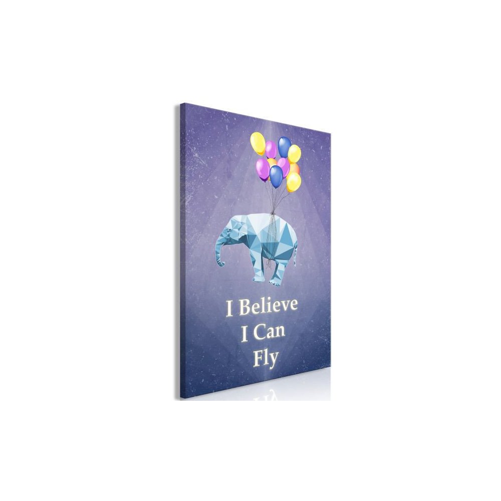 Tableau Flying Elephant 1 Pièce Vertical  | cosy-home-design.fr