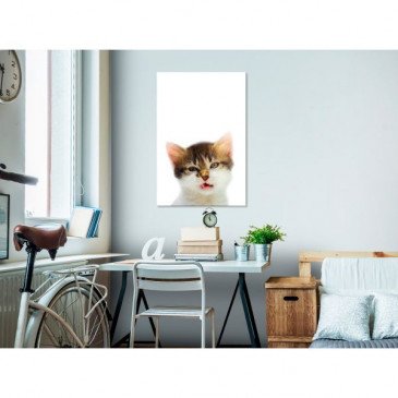 Tableau Vexed Cat 1 Pièce Vertical  | cosy-home-design.fr