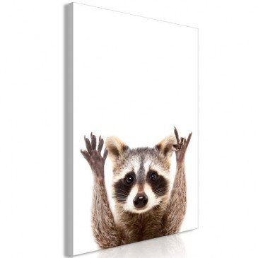 Tableau Raccoon 1 Pièce Vertical  | cosy-home-design.fr