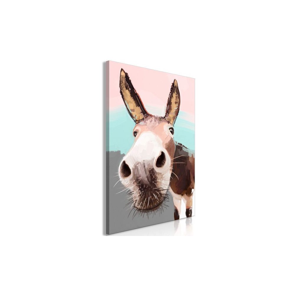 Tableau Curious Donkey 1 Pièce Vertical  | cosy-home-design.fr