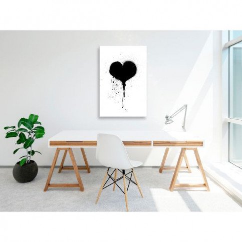 Tableau Destroyed Heart 1 Pièce Vertical  | cosy-home-design.fr