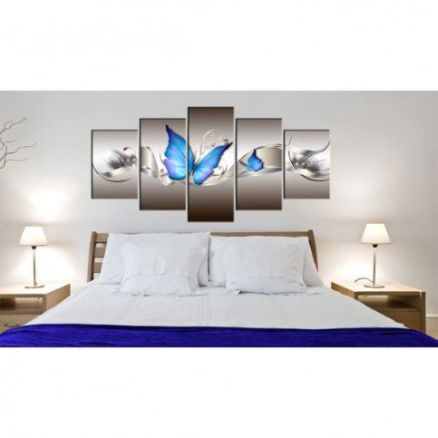 Tableau Papillons bleus  | cosy-home-design.fr