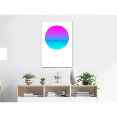 Tableau Colourful Circle (1 Part) Vertical  | cosy-home-design.fr