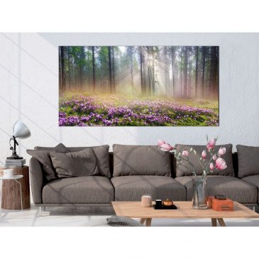 Tableau Purple Meadow (1 Part) Wide  | cosy-home-design.fr