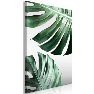 Tableau Monstera Leaves (1 Part) Vertical  | cosy-home-design.fr