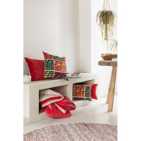 Coussin Uni Elise Groseille 40 X 65  | cosy-home-design.fr