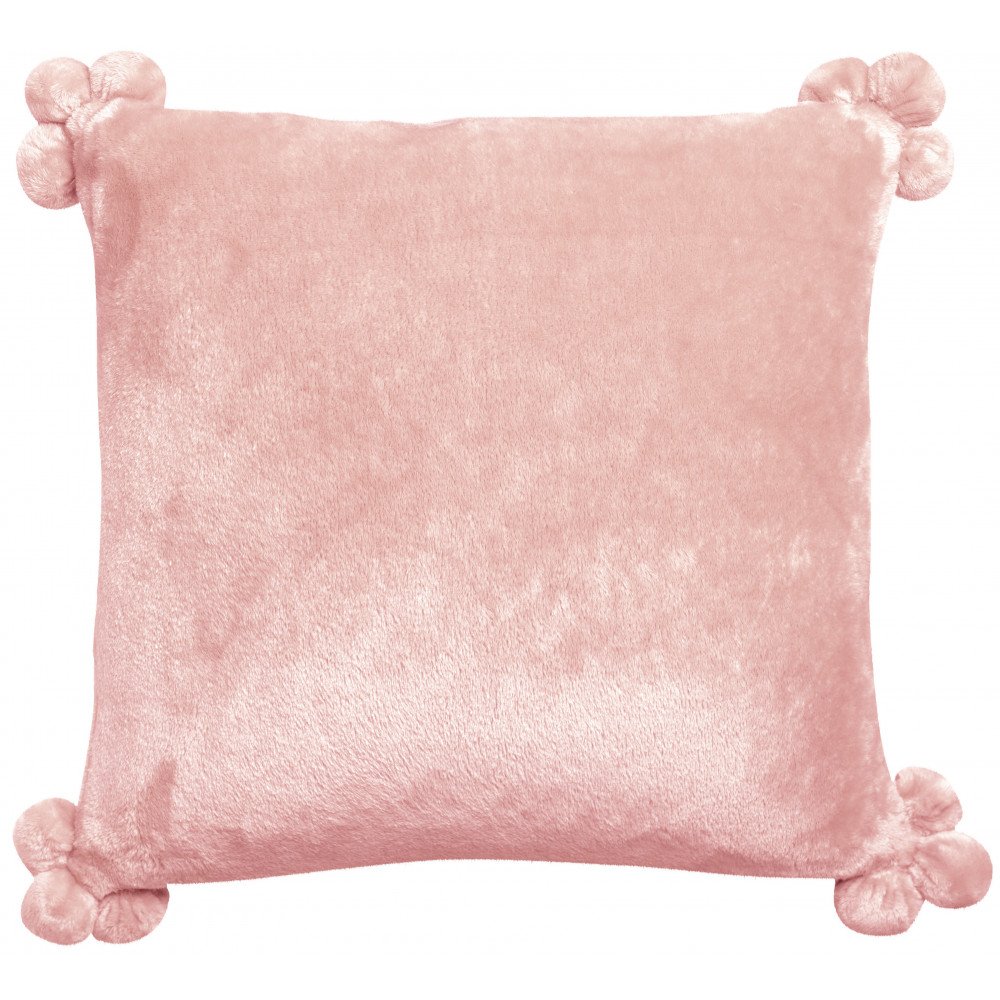 Coussin Tender Pompons Aubepine 45 X 45  | cosy-home-design.fr