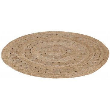 Tapis Patna Naturel Diamètre 120  | cosy-home-design.fr