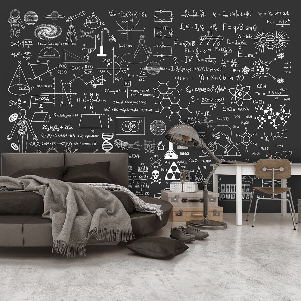 Papier peint - Science on Chalkboard 