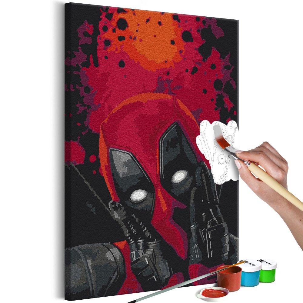 Tableau à peindre par soi-même - Deadpool 