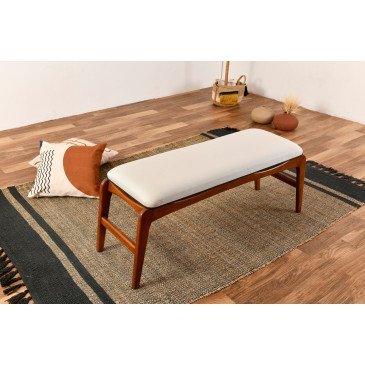 Banc Style Scandinave Bois de Charme Couleur Noyer
Crème Touch 