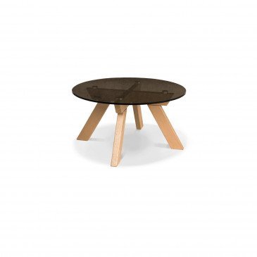 Table Basse Style Japandi Bois Massif Naturel Allegro 