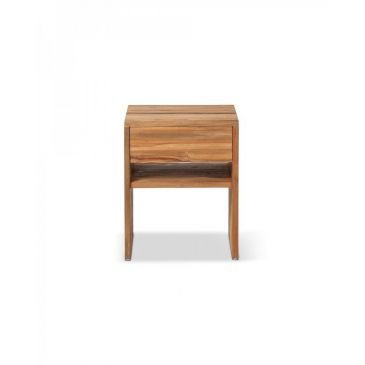 Table de chevet EROSI en Bois de Teck Naturel Recyclé