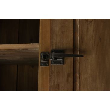 Comptoir Bar Style Industriel Glacière Bois Massif Clair 180cm