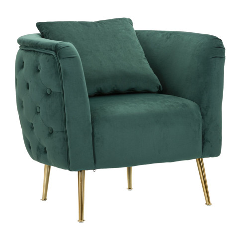 Fauteuil en contreplaqué, Vert Style Glamour
