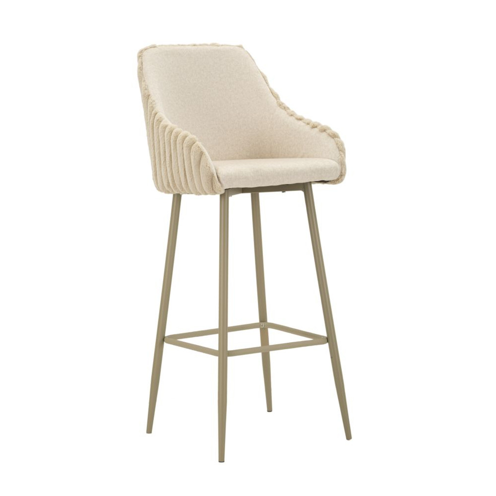 Tabouret en contreplaqué, Crème  Style Moderne