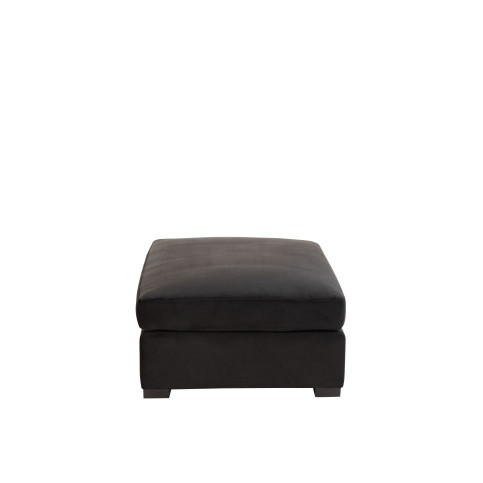 Pouf Velours Noir 