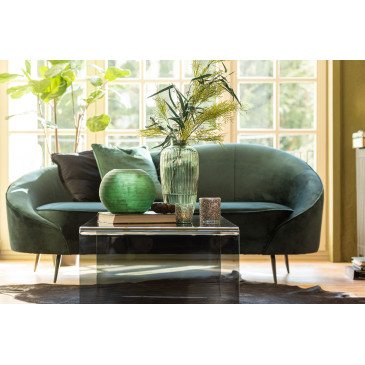 Sofa Elisabeth Textile/Metal Vert 