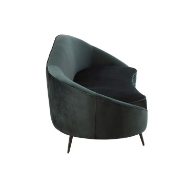 Sofa Elisabeth Textile/Metal Vert 