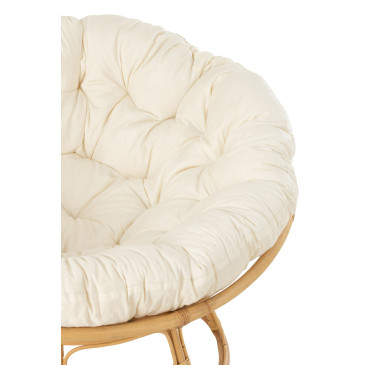 Sofa Celine + Coussin Rotin Naturel 