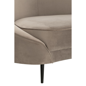 Sofa Elisabeth Textile Argente 