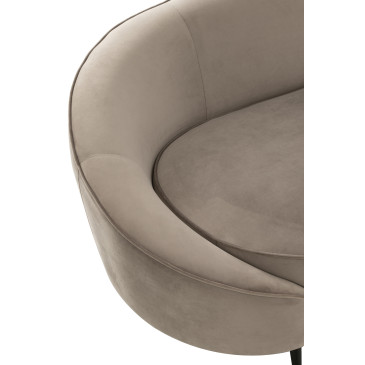 Sofa Elisabeth Textile Argente 