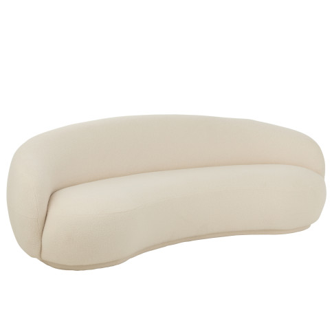 Sofa Neige Bois Peuplier/Mousse Blanc 