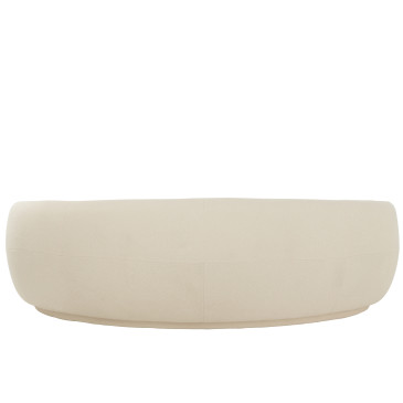 Sofa Neige Bois Peuplier/Mousse Blanc 