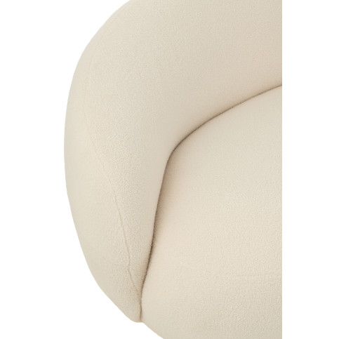 Sofa Neige Bois Peuplier/Mousse Blanc 